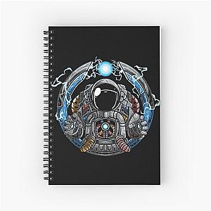 Astro Bot In A Space Pod Capsule Spiral Notebook