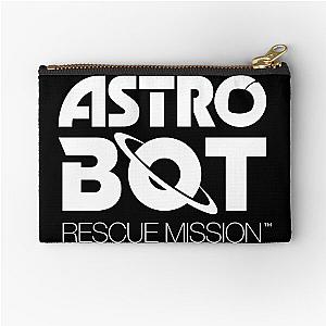 ASTRO BOT Rescue Mission WHITE LOGO Zipper Pouch