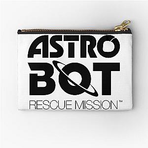 ASTRO BOT Rescue Mission BLACK LOGO Zipper Pouch