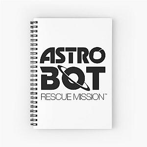 ASTRO BOT Rescue Mission BLACK LOGO Spiral Notebook