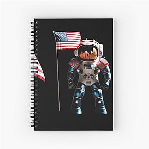 Astrology: Astro-Bot Exploring the Moon Spiral Notebook