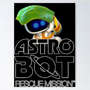 ASTRO BOT Rescue Mission LOGO with Bot Poster