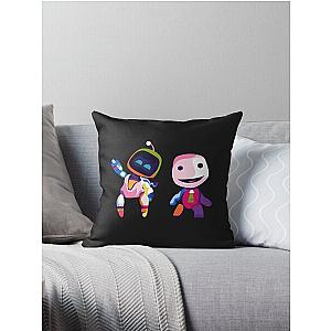 Astro and Sackboy Throw Pillow