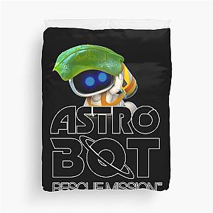 ASTRO BOT Rescue Mission LOGO with Bot Duvet Cover