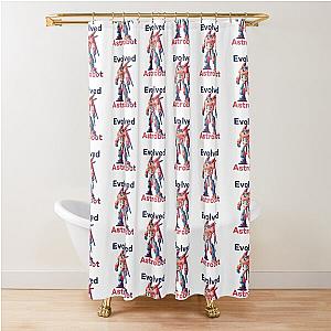 Evolved Astrobot Transformer Robot Shower Curtain