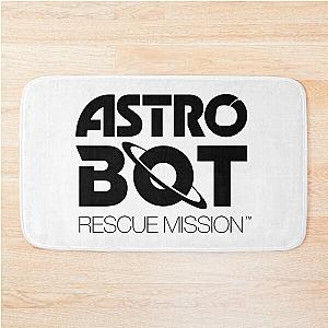 ASTRO BOT Rescue Mission BLACK LOGO Bath Mat