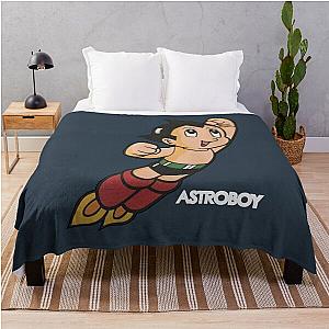 Vintage Astroboy Anime Cartoon Art Throw Blanket