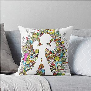 Doodle Astro Boy Pillow