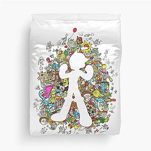 Doodle Astro Boy Duvet Cover