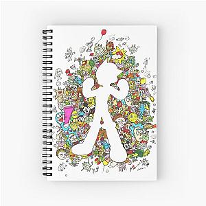 Doodle Astro Boy Spiral Notebook