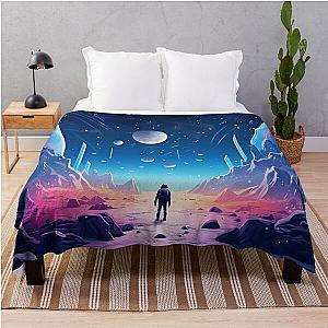 Astroneer in a space, space thrown blanket Throw Blanket