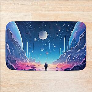 Astroneer in a space, space thrown blanket Bath Mat