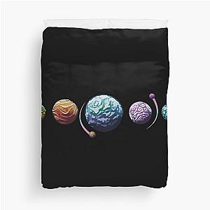 Astroneer Planets Duvet Cover