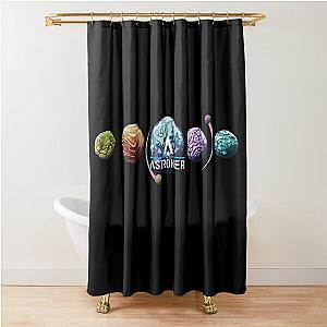 Astroneer Planets Shower Curtain