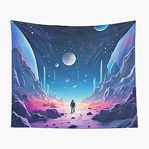 Astroneer in a space, space thrown blanket Tapestry