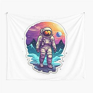 Astroneer in a space suit,space art Tapestry