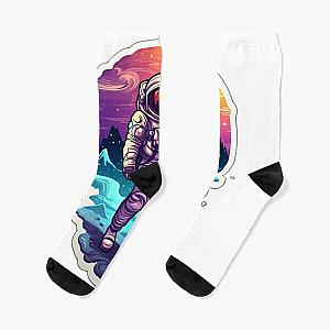 Astroneer in a space suit,space art Socks