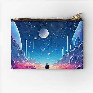 Astroneer in a space, space thrown blanket Zipper Pouch