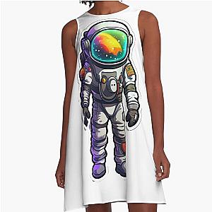 Astroneer in a space suit,space art A-Line Dress