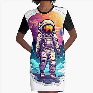 Astroneer in a space suit,space art Graphic T-Shirt Dress