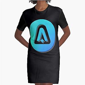 Minimal Astroneer Logo   Graphic T-Shirt Dress