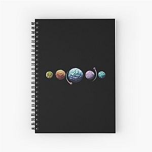 Astroneer Planets Spiral Notebook