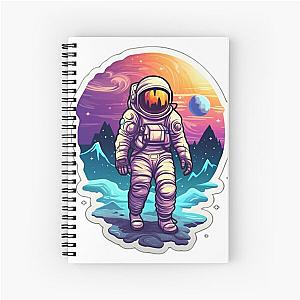 Astroneer in a space suit,space art Spiral Notebook