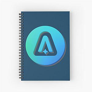 Minimal Astroneer Logo   Spiral Notebook