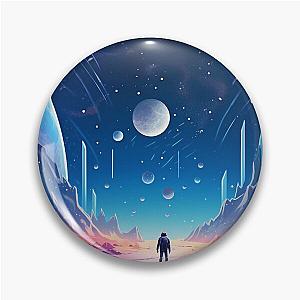 Astroneer in a space, space thrown blanket Pin