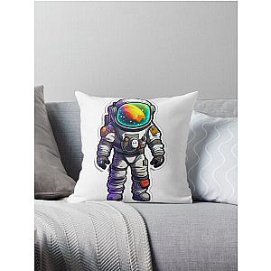 Astroneer in a space suit,space art Throw Pillow