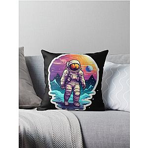 Astroneer in a space suit,space art Throw Pillow