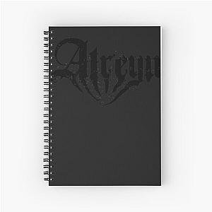 Logo atreyu black white music band classic Spiral Notebook