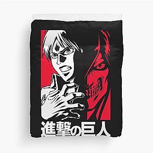 Eren - Lattaque des titans Duvet Cover