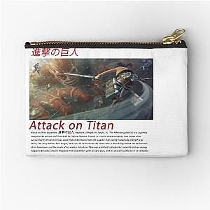 Attack on Titan logo Classic T-Shirt Zipper Pouch