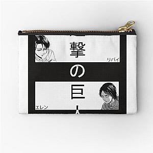 Livai, eren badass Zipper Pouch