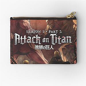 Original Anime Attack Aot Part 2 Zipper Pouch