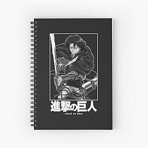 Captain Levi Attack On Itan In White Funny Spiral Notebook