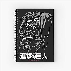 attack titan digital illustration Spiral Notebook