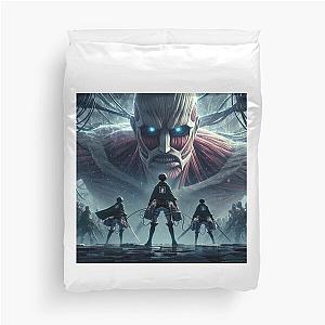 The titan appeared Duvet Cover