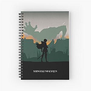 SNK, l'attaque des titans Minimal poster Spiral Notebook