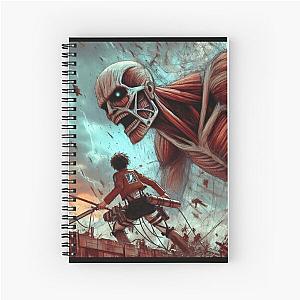 Colossal Titan & Eren Spiral Notebook