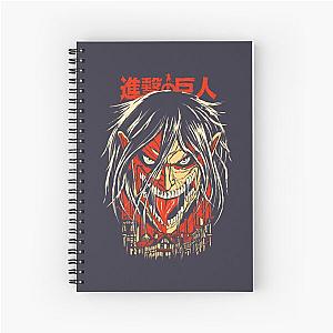 Vintage Retro Attack Titan Spiral Notebook