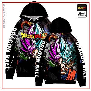 Dragon Ball Hoodies – SSJ Blue Goku &amp; SSR Goku Black Hoodie DBM2806