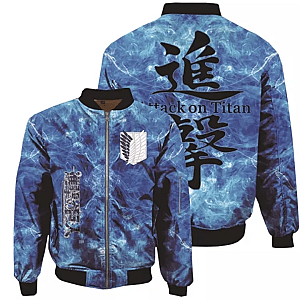 Attack on Titan Jacket: AOT Blue Bomber jacket