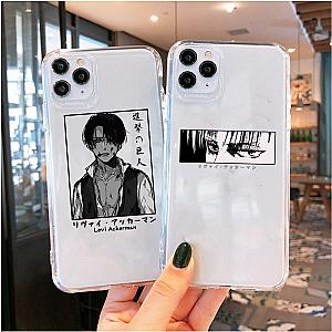 Soft Clear Phone Case - Levi Ackerman Attack On Titan Iphone Back Cover