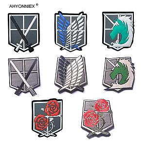 Attack On Titan Sticker: Attack On Titan's Symbol Embroidery And PVC Patch