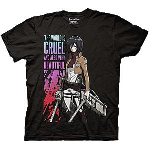 Attack On Titan T-shirt - The World Is Cruel AOT T-shirt