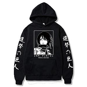 Attack On Titan Hoodie - AOT Anime Mikasa Ackerman Printed Hoodie