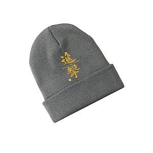 Attack On Titan Beanies Caps: Attack On Titan Gray Graphic Beanie