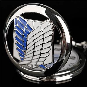 Attack on Titan Wings of Liberty Clamshell Quartz Pocket Watch